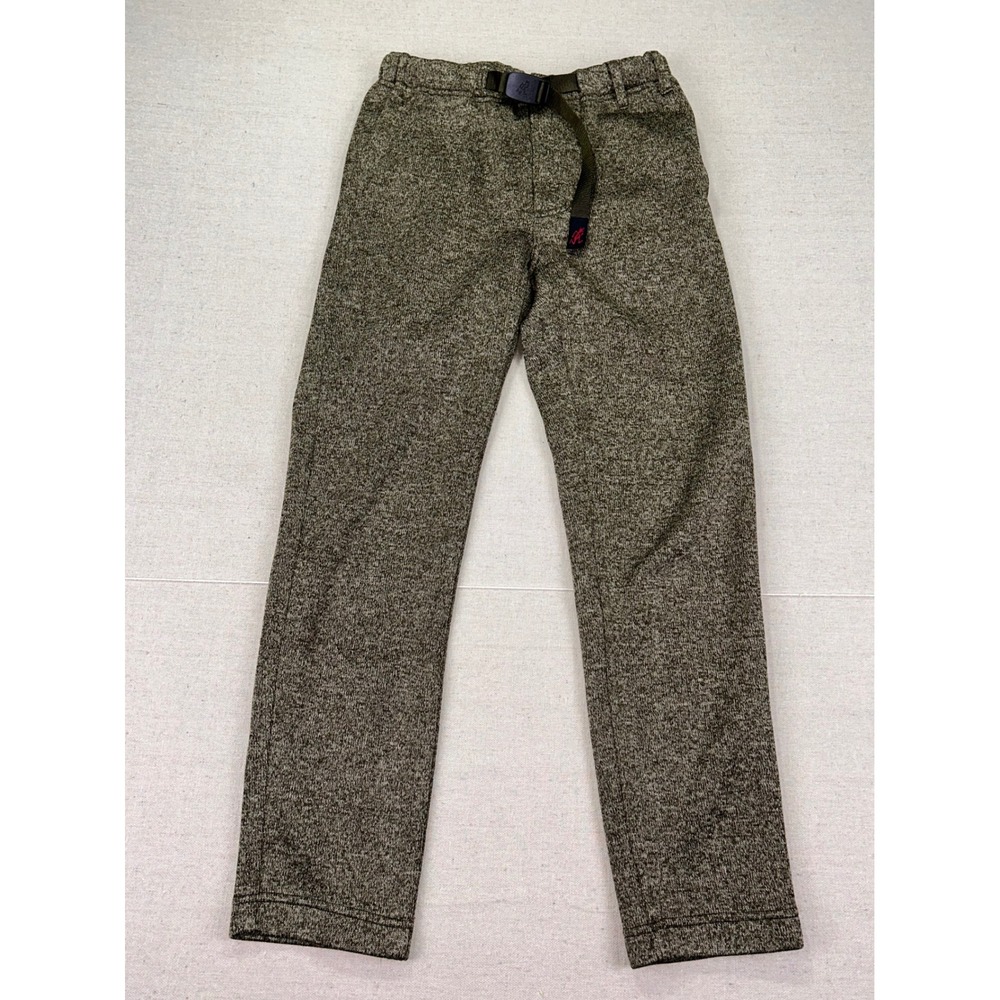 Gramicci‎ Womens XS Knit Fleece Belted Pants Olive Green Joggers